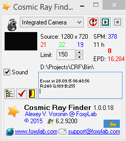 Cosmic Ray Finder