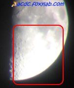 засвечивание снимка Луны